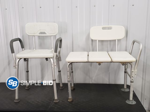 Lot 58-75905 - Lot of (2) Shower Chairs - used but in good condition