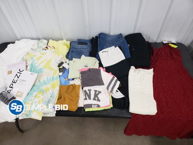 Lot 58-60350 - CLOTHING! Lot of Women, kids, men Clothing - variety of sizes and styles - mostly unworn- lightly us...