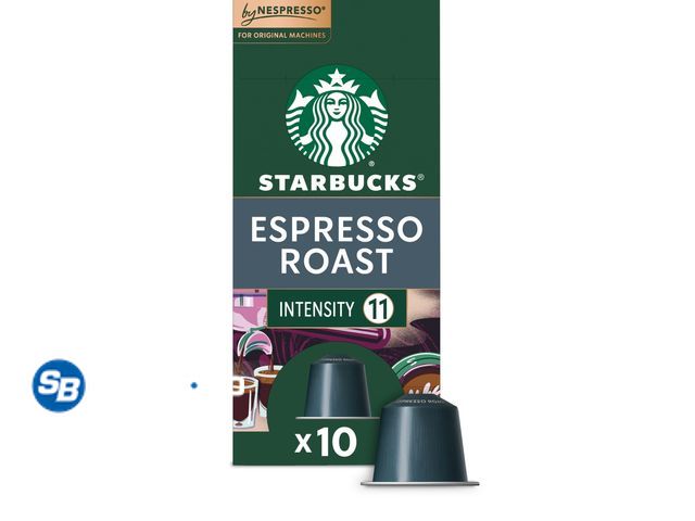 Lot 58-67001 - Starbucks By Nespresso Original Line, Espresso Roast, Dark Roast Nespresso Pods, 10 Count - unopened
