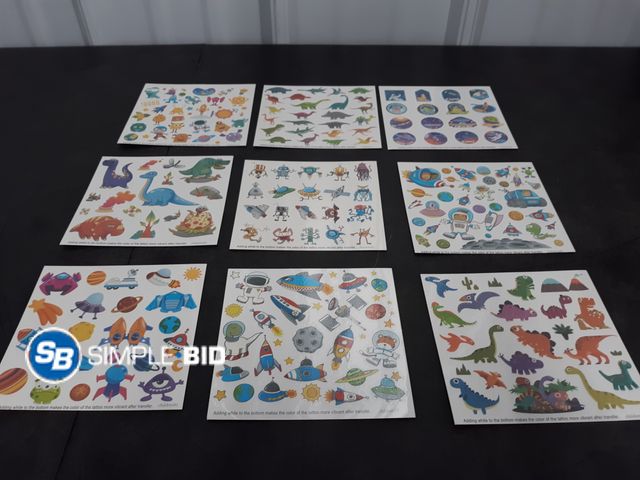 Lot 58-78347 - New Aresvns 24 Sheets Cute Cartoon Temporary Tattoo Sleeves for Kids