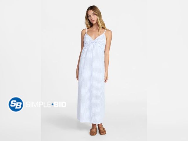 Lot 58-71220 - New No Boundaries Striped Cami Maxi Dress, Women's SIZE L