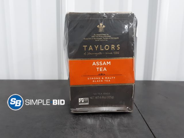 Lot 58-78195 - New Taylors of Harrogate Assam Black Tea Bags, 50ct (Pack of 1) Full-bodied, Satisfying and Malty, C...