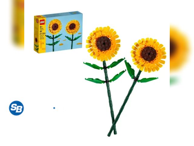 Lot 58-28234 - New LEGO Sunflowers Building Toy for Kids, Girls and Boys Ages 8+ - Artificial Sunflowers for Home D...