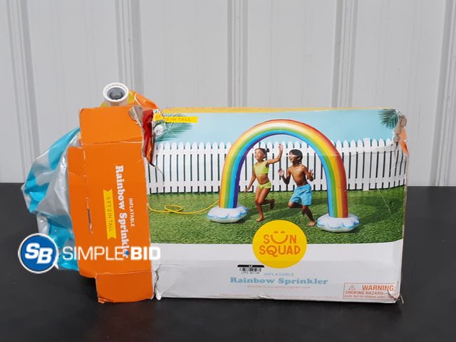Lot 58-28902 - Sun Squad Inflatable Rainbow Sprinkler - Used Unknown Working Condition