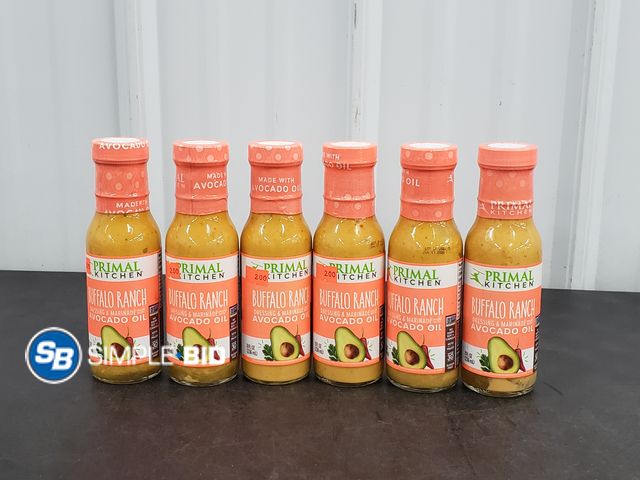 Lot 58-83118 - Lot of (6) Primal Kitchen Buffalo Ranch Avocado Oil 8 fl oz - unopened - expired