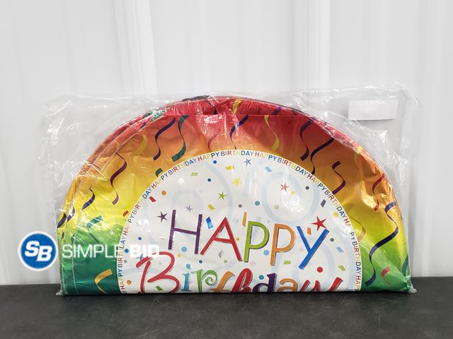 Lot 58-30934 - Lot of (25) Foil Happy Birthday Balloons - New in Package