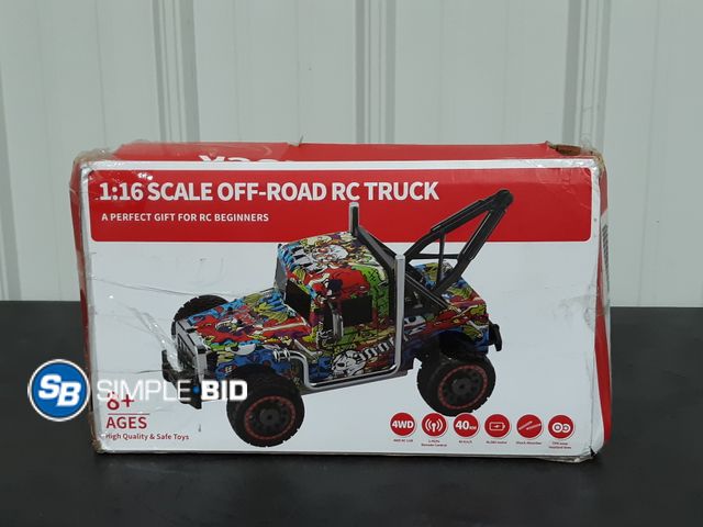 Lot 58-28881 - 1:16 Scale Off-Road RC Truck - Ages 8+ - Used - Appears Incomplete