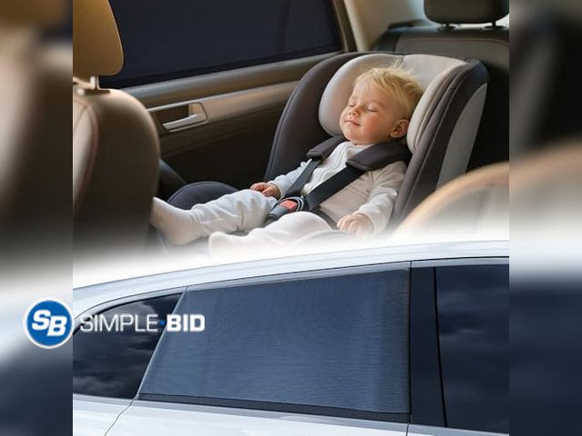 Lot 58-68422 - New Car Window Shades for Baby [Ice Crystal Cooling Layer] (2 Pack) UV-Blocker Cling Sun Shade 99% U...