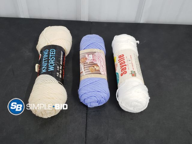 Lot 58-69030 - Lot of (3) Rolls of Yarn