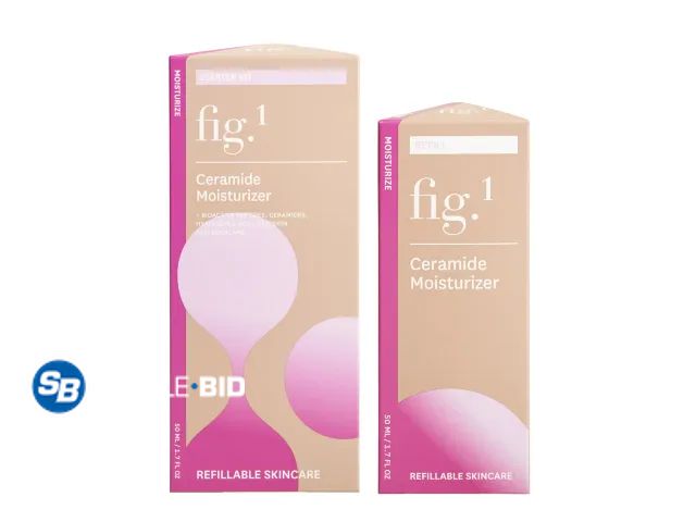 Lot 58-68776 - New Fig.1 Beauty Ceramide Moisturizer Starter Kit + Refill, 1.7 oz each