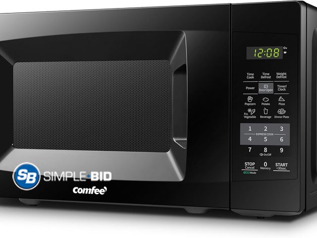 Lot 58-28845 - Comfee 700 W Micrwave oven Model # EM720PL-PMB - very light use