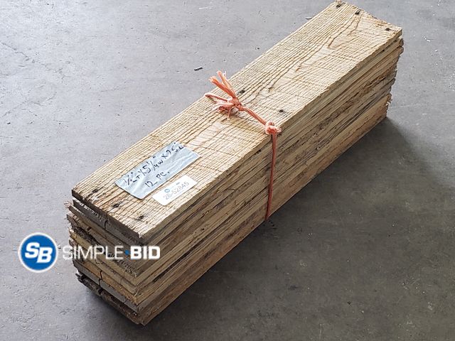 Lot 58-52845 - Lot of (12) Pieces of 1/2" x 5 1/4" x 26" Boards