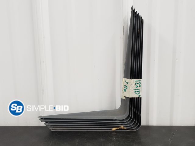 Lot 58-77656 - Lot of (7) 12 x 10" Shelf Brackets