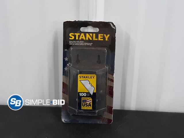 Lot 58-33706 - Stanley 100 Count Heavy Duty Utility Knife Blades