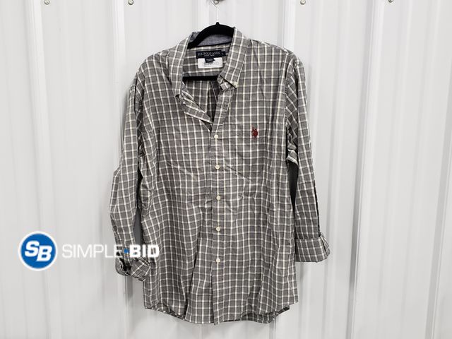 Lot 58-77060 - Men's U.S. Polo Assn. Long Sleeve Shirt - Size L - Lightly Used, Good Condition