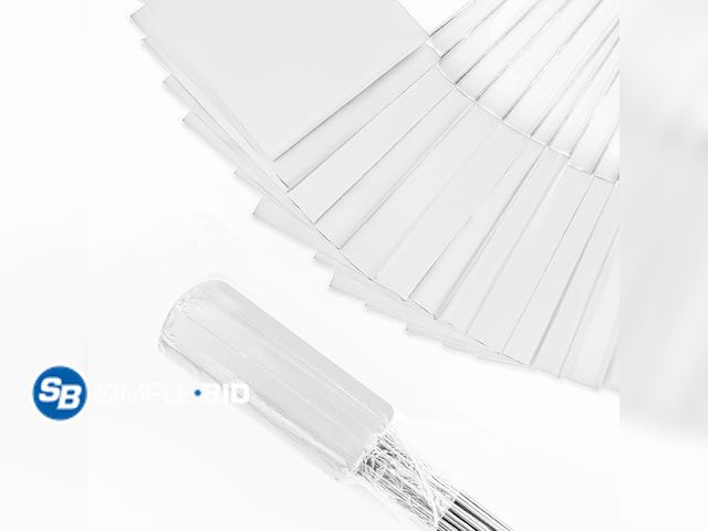 Lot 58-35945 - New Zozen 50Pack White Marking Flags, Writable | 15x4x5 Inch, Yard Flags for Lawn &amp; Irrigation &...