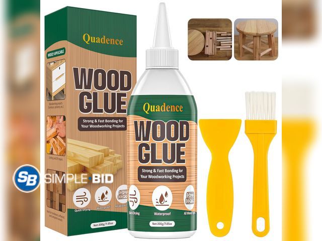 Lot 58-53721 - New Wood Glue for Furniture Heavy Duty, Quadence Strongest Wood Glue for Woodworking, Waterproof Mul...