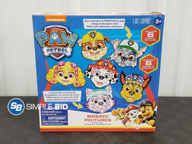Lot 58-30877 - Paw Patrol Mosaic Pictures Craft Set
