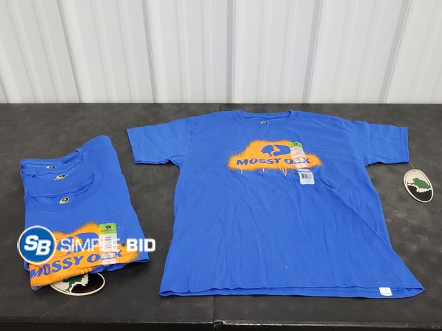 Lot 58-30913 - Lot of (4) New Mossy Oak Youth SIZE L - T-shirts