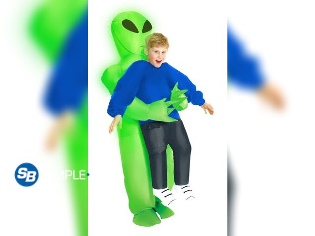 Lot 58-32622 - Alien Inflatable Pick Me Up Costume for Children, Youth Size One Size, by Morph - appears unused