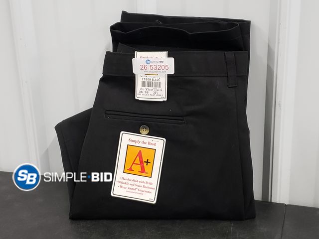 Lot 58-53205 - A+ Simply the Best! - With Adjustable Waistband - Size 36x30.5 - Black