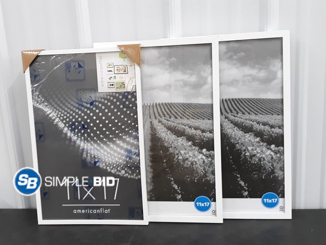 Lot 58-37567 - Lot of (3) New Framed 11x17 Picture Frames - variety of styles