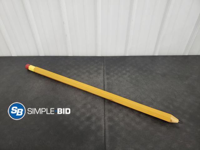 Lot 58-72343 - Homemade Wooden Pencil - approx. 39 3/4"