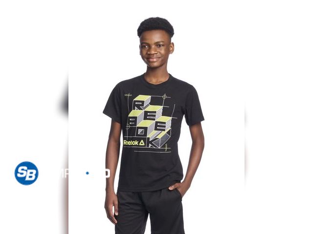 Lot 58-65670 - New Reebok Boy's Athletic Graphic T-Shirt, Size M