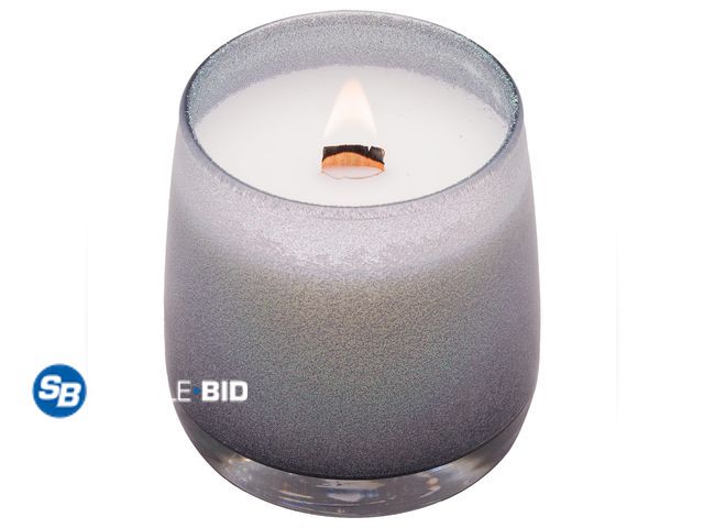 Lot 58-61140 - New Better Homes &amp; Gardens Wood 1-Wick Holiday Scented Glitter Jar Candle, Vanilla Allspice, 14....