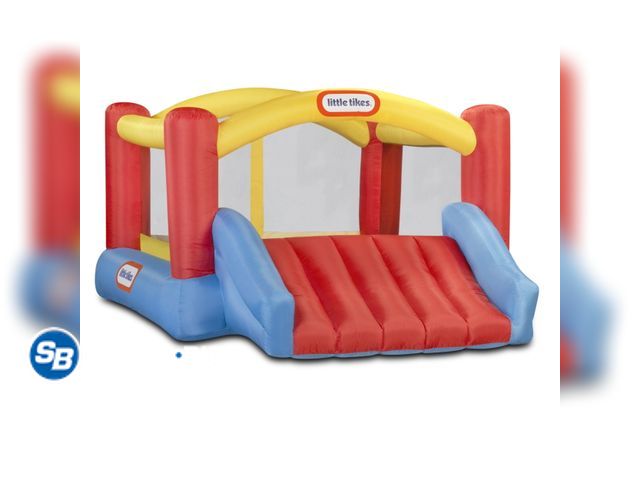 Lot 58-67962 - Little Tikes Jump 'n Slide 9'x12' Inflatable Bouncer, Inflatable Bounce House with Slide and Blower,...