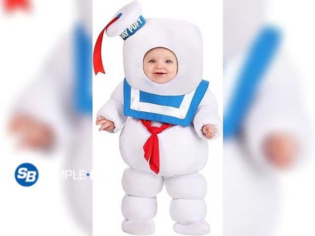 Lot 58-34323 - New Ghostbusters Stay Puft Marshmallow Man Costume for Infants, Baby Ghostbusters Cosplay Halloween ...