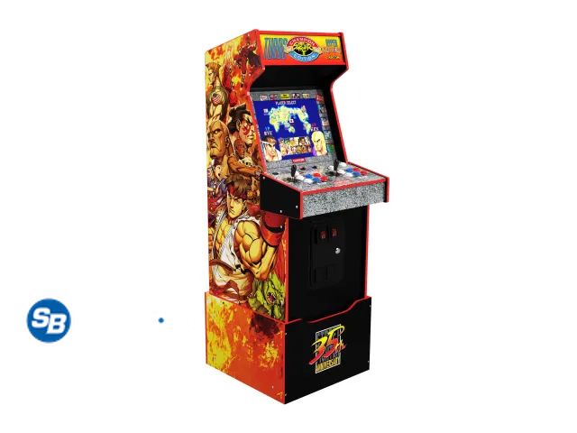 Lot 58-25456 - Arcade1UP - 14 Games in 1, Street Fighter II Turbo: Hyper Fighting, Legacy Video Game Arcade with Ri...