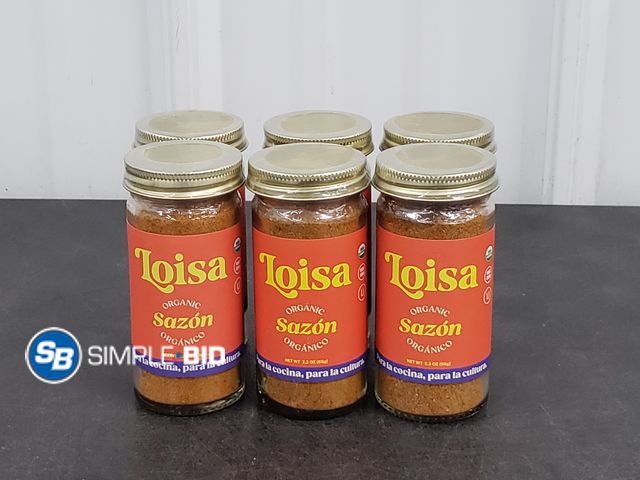 Lot 58-73805 - Lot of (6) LOISA Organic Sazon -- Iconic Latin Flavor Seasoning - unopened - BB 3/27