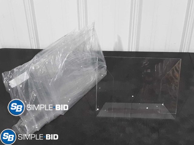 Lot 58-20954 - Lot of (6) New Clear 8.5 X 11 Acrylic Sign Holder, Clear Display Stand for Table Signs, Double Sided...