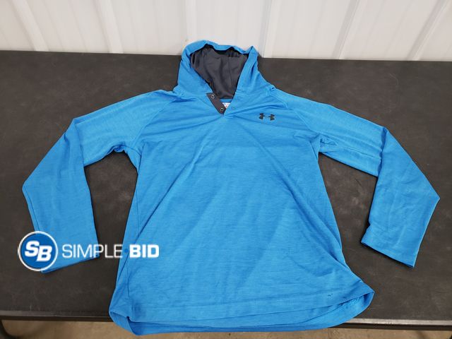 Lot 58-41272 - BOYS! Under Armour Light weight 1/4 button hoodie - SIZE L - in good condition