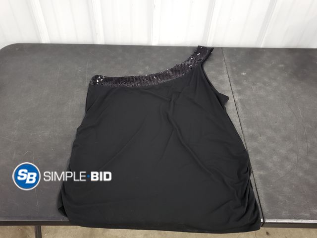 Lot 58-56265 - Lane Bryant Black Tank Top with One Shoulder - Size 22/24 - Used But in Great Condition
