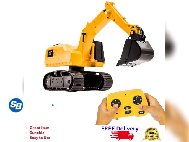 Lot 58-70818 - New CAT Massive Mover RC Steel Excavator Remote Control Construction Toy Truck