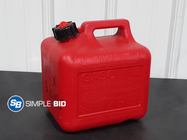 Lot 58-35216 - Plastic 2 Gallon Gas Can - No Nozzle