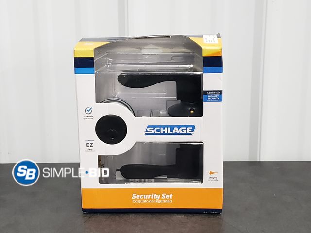 Lot 58-75627 - Schlage Door Handle Lock - Keyed - New