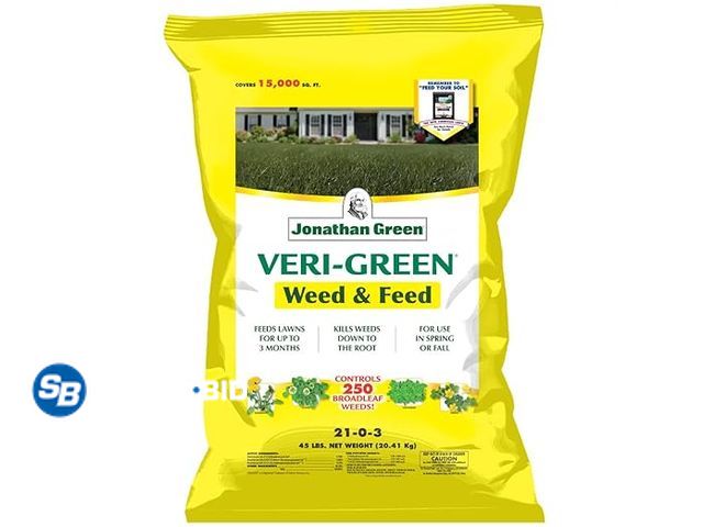 Lot 58-31722 - New Jonathan Green (16003) Veri-Green Weed and Feed Lawn Fertilizer - 21-0-3 Grass Fertilizer &amp; ...