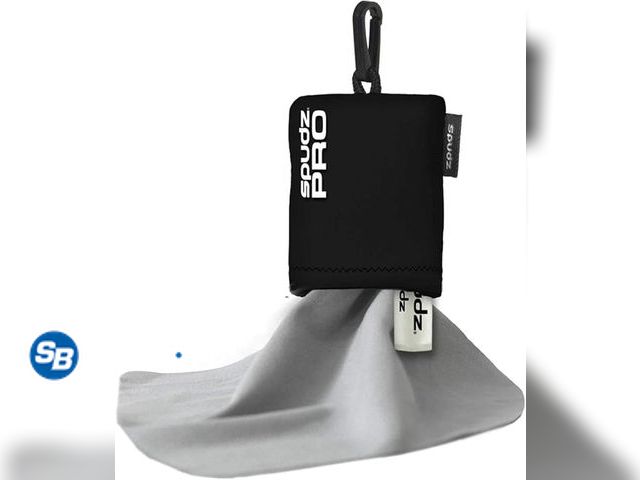 Lot 58-50402 - Lot of (3) New SPUDZ Pro | 10" x 10" Microfiber Cloth Screen &amp; Lens Cleaner w/ 4ml Bottle |