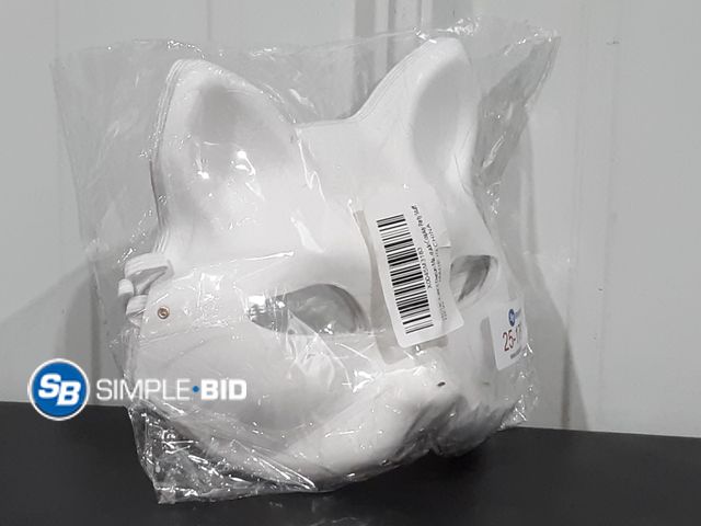 Lot 58-17633 - Lot of (4) Cat Face Mask