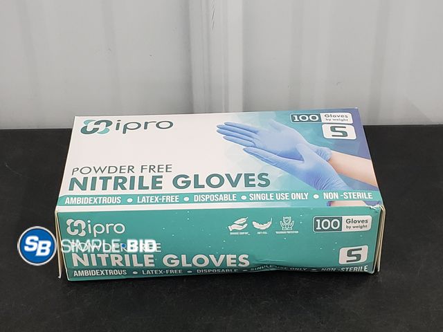 Lot 58-57007 - Ipro Powder Free Nitrile Gloves 100 Count - Size S