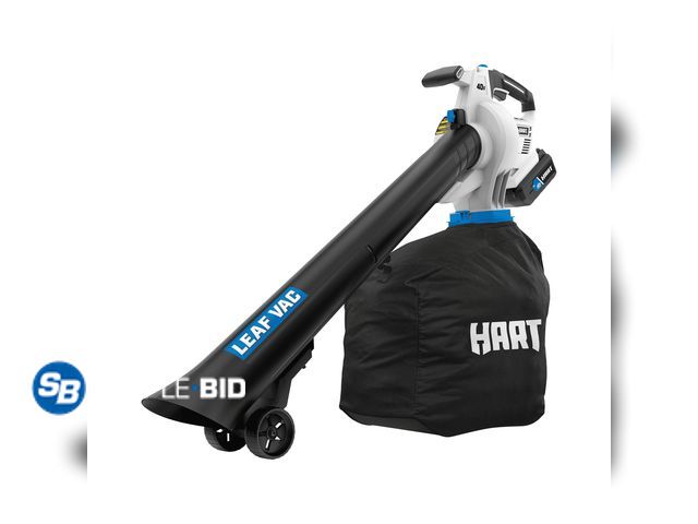 Lot 58-27266 - New HART 40V Cordless Leaf Vacuum Kit, (1) 4.0Ah Lithium-Ion Battery