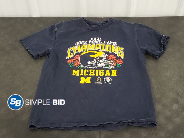 Lot 58-30100 - 2024 Rose Bowl Champs T Shirt - Size YM - Light use