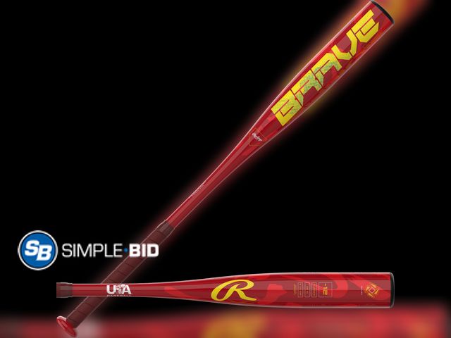 Lot 58-21975 - New Rawlings Brave USA Youth Baseball Bat | 26 inch | -12