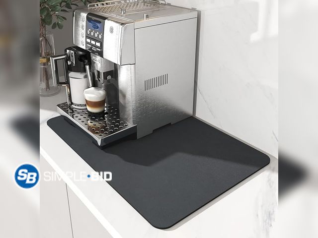 Lot 58-29322 - Lot of (3) New AMOAMI-Coffee Mat Hide Stain Rubber Backed Absorbent Dish Drying Mat for Kitchen Coun...