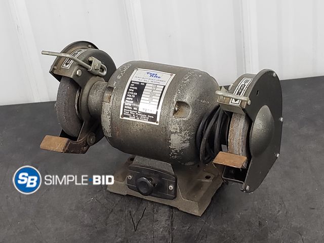 Lot 58-73309 - Test Rite Heavy Duty Bench Grinder All Ball Bearing Model# 119 HP 1/2 Wheel 6"