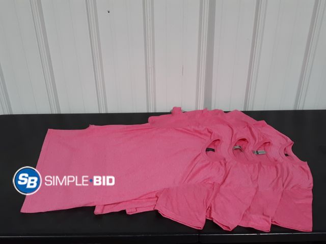 Lot 58-28700 - Lot of (4) New Women's Gilden pink shirts - SIZE M