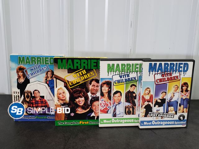 Lot 58-58797 - Lot of Married with Children DVD's - First Season Fourth Season and 2 Most Outrageous Episodes DVD's